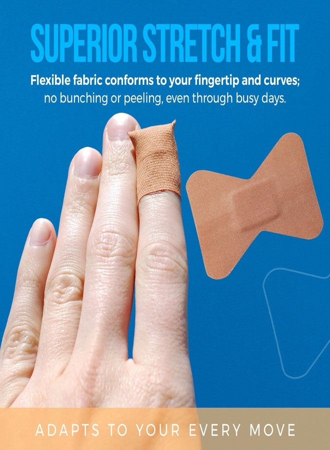 MEDca Flexible Fabric Finger Bandages - 100 Count Box of Flex Fabric Adhesive Bandages Cuts, Scrapes, Care and to Protect Wounds - Image 3